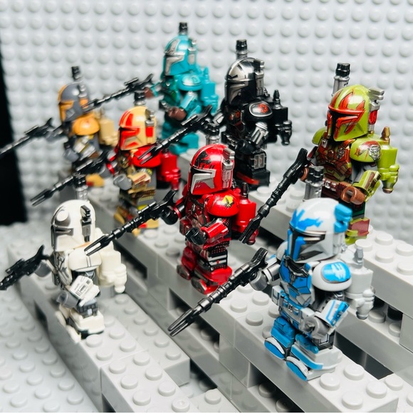 Star Wars Heavy Infantry Mandalorian Custom Minifigures Lot of 8 - Picture 6 of 6